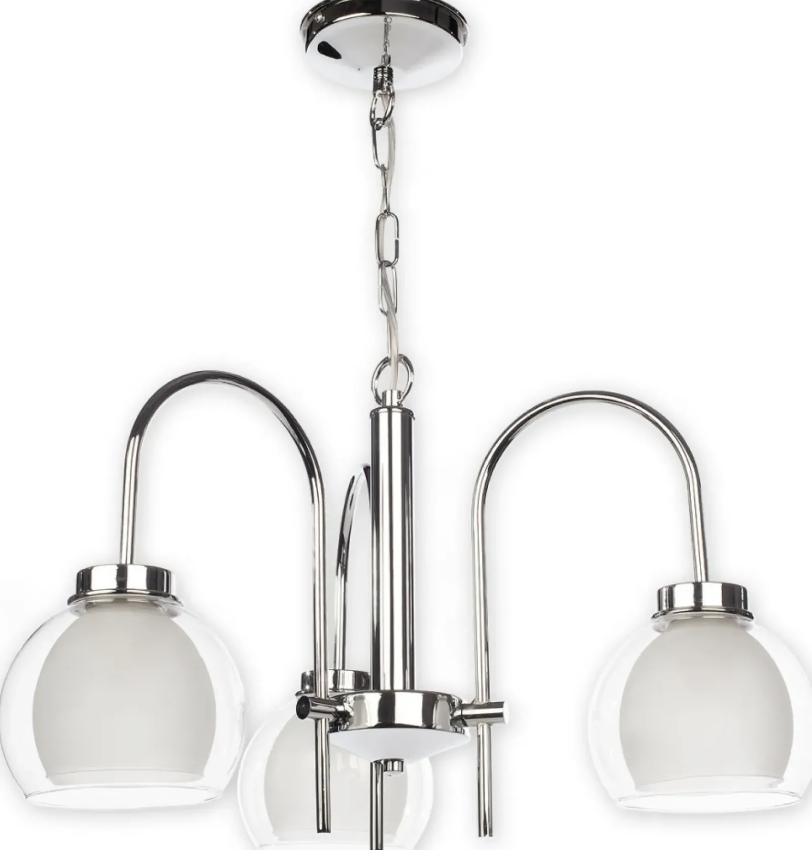 Sklep Kaja Srebrna lampa wisząca do sypialni O2043 W3 CH DEXY | Kaja Oświetlenie Online