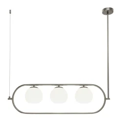 Sklep Kaja Srebrna lampa wisząca, na trzy żarówki MOD221PL-03N z serii ERICH Clearance