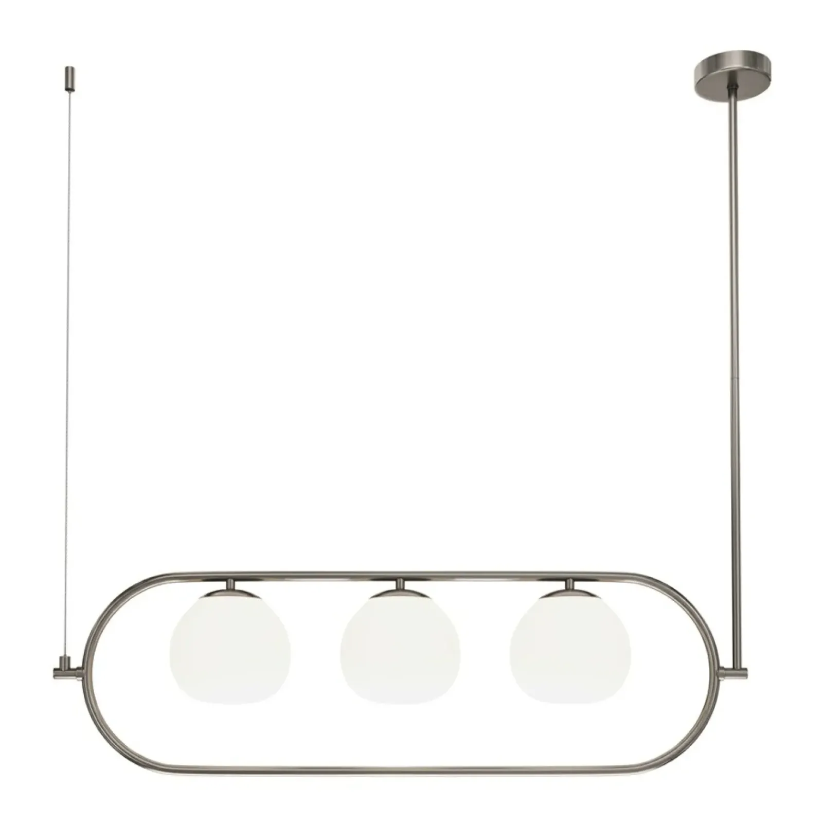 Sklep Kaja Srebrna lampa wisząca, na trzy żarówki MOD221PL-03N z serii ERICH Clearance