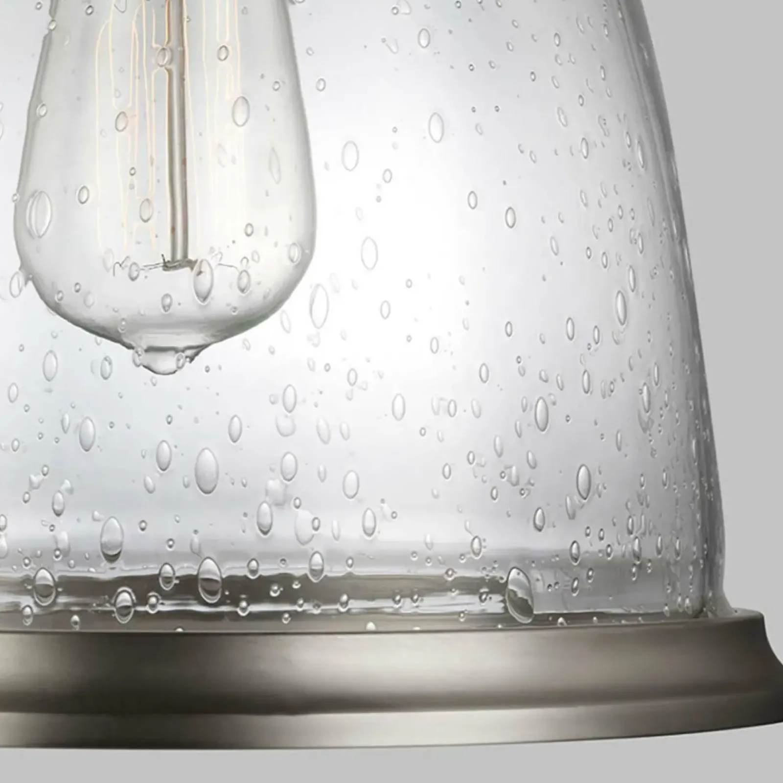 Sklep Kaja Srebrna lampa wisząca, pojedyncza FE-HOBSON-P-M-SN z serii HOBSON* Randole Tradycyjne