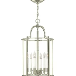 Sklep Kaja Srebrna lampa wisząca, wytworna HK-GENTRY-P-L-PN z serii GENTRY* Randole Tradycyjne