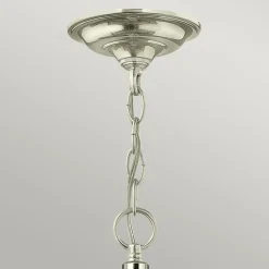Sklep Kaja Srebrna lampa wisząca, wytworna HK-GENTRY-P-L-PN z serii GENTRY* Randole Tradycyjne