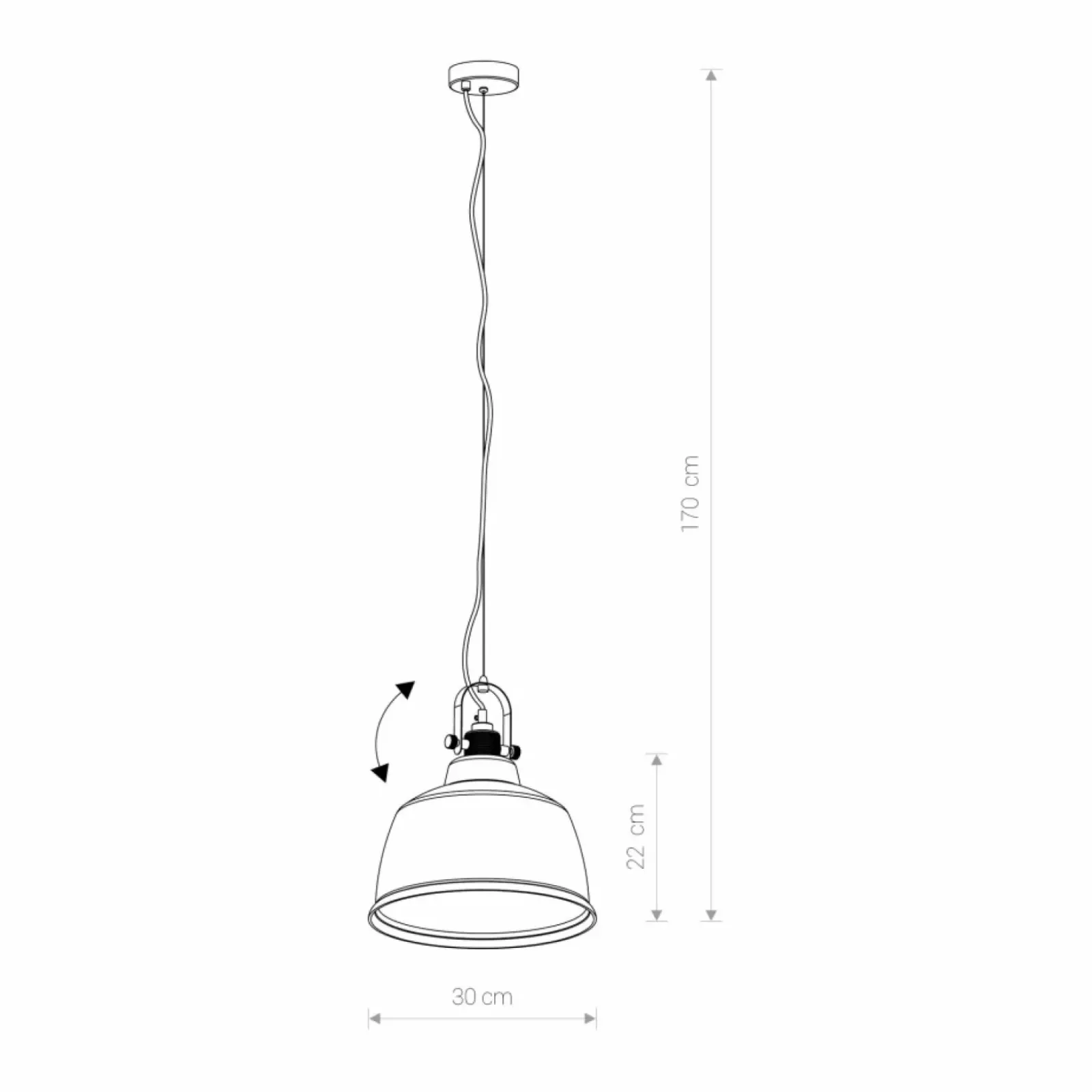 Sklep Kaja Srebrna lampa wisząca z kloszem na duży gwint 8380 | Kaja Oświetlenie srebrny Discount