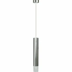 Sklep Kaja Srebrna lampa wisząca z ozdobną końcówką ML8875 TUBI | Kaja Fashion