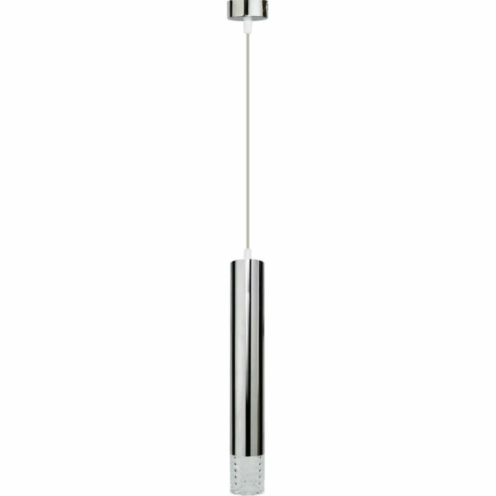 Sklep Kaja Srebrna lampa wisząca z ozdobną końcówką ML8875 TUBI | Kaja Fashion