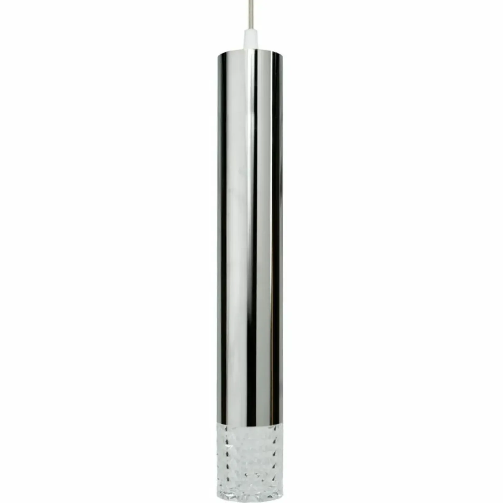 Sklep Kaja Srebrna lampa wisząca z ozdobną końcówką ML8875 TUBI | Kaja Fashion