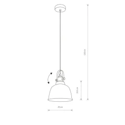 Sklep Kaja Srebrna lampa wisząca z regulowaną wysokością 9152 | Kaja Oświetlenie srebrny Cheap