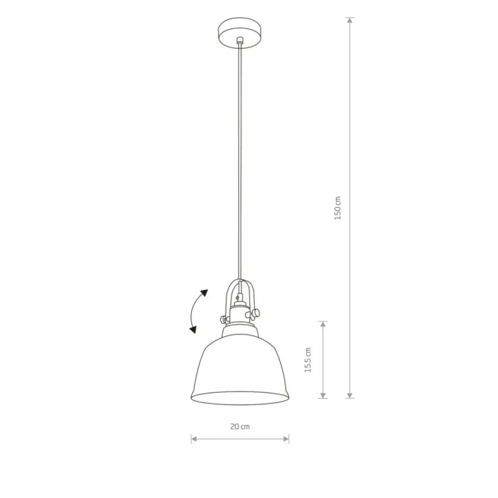 Sklep Kaja Srebrna lampa wisząca z regulowaną wysokością 9152 | Kaja Oświetlenie srebrny Cheap