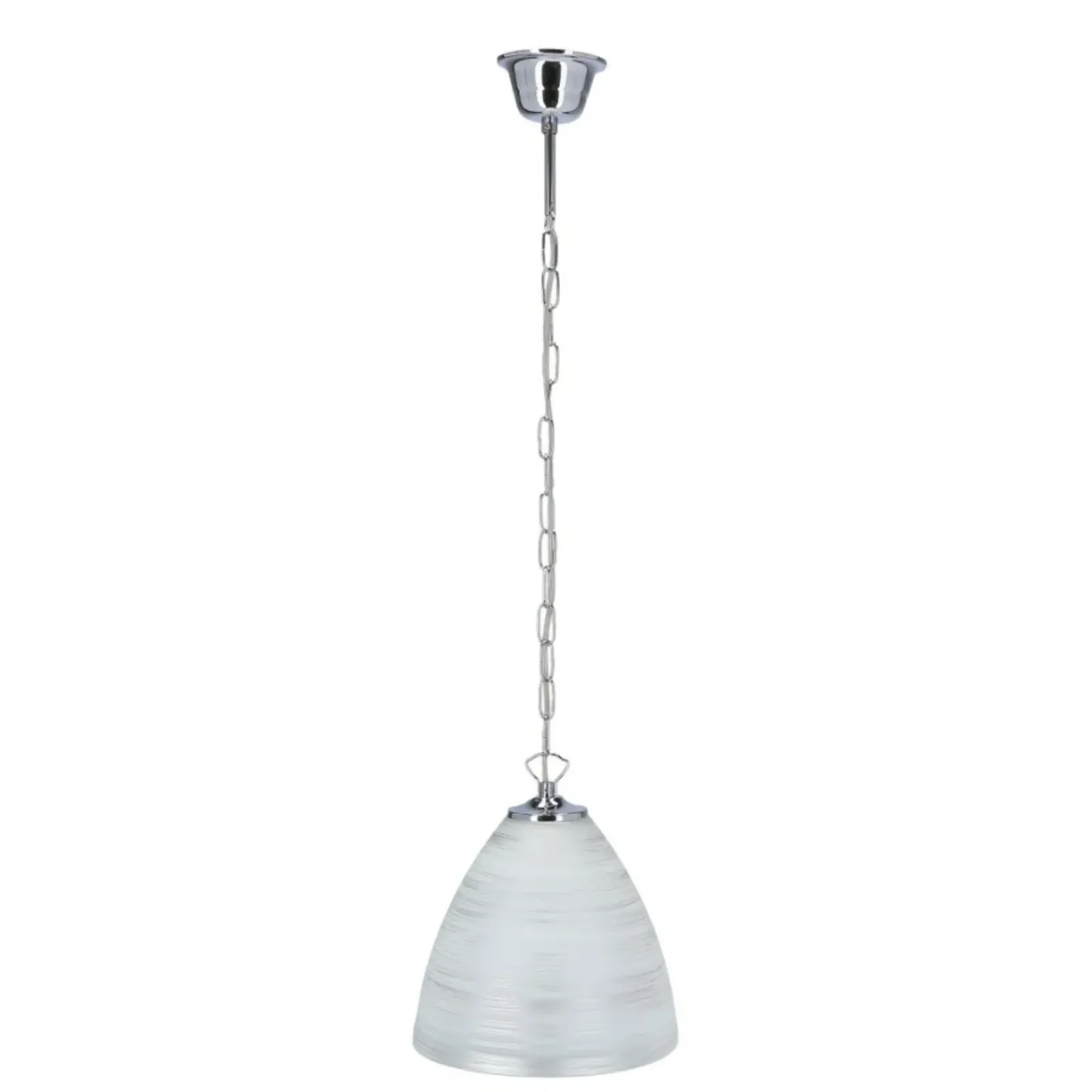 Sklep Kaja Srebrna lampa wisząca ze stożkowym kloszem 31-16294 z serii SCORDIA* Randole Tradycyjne