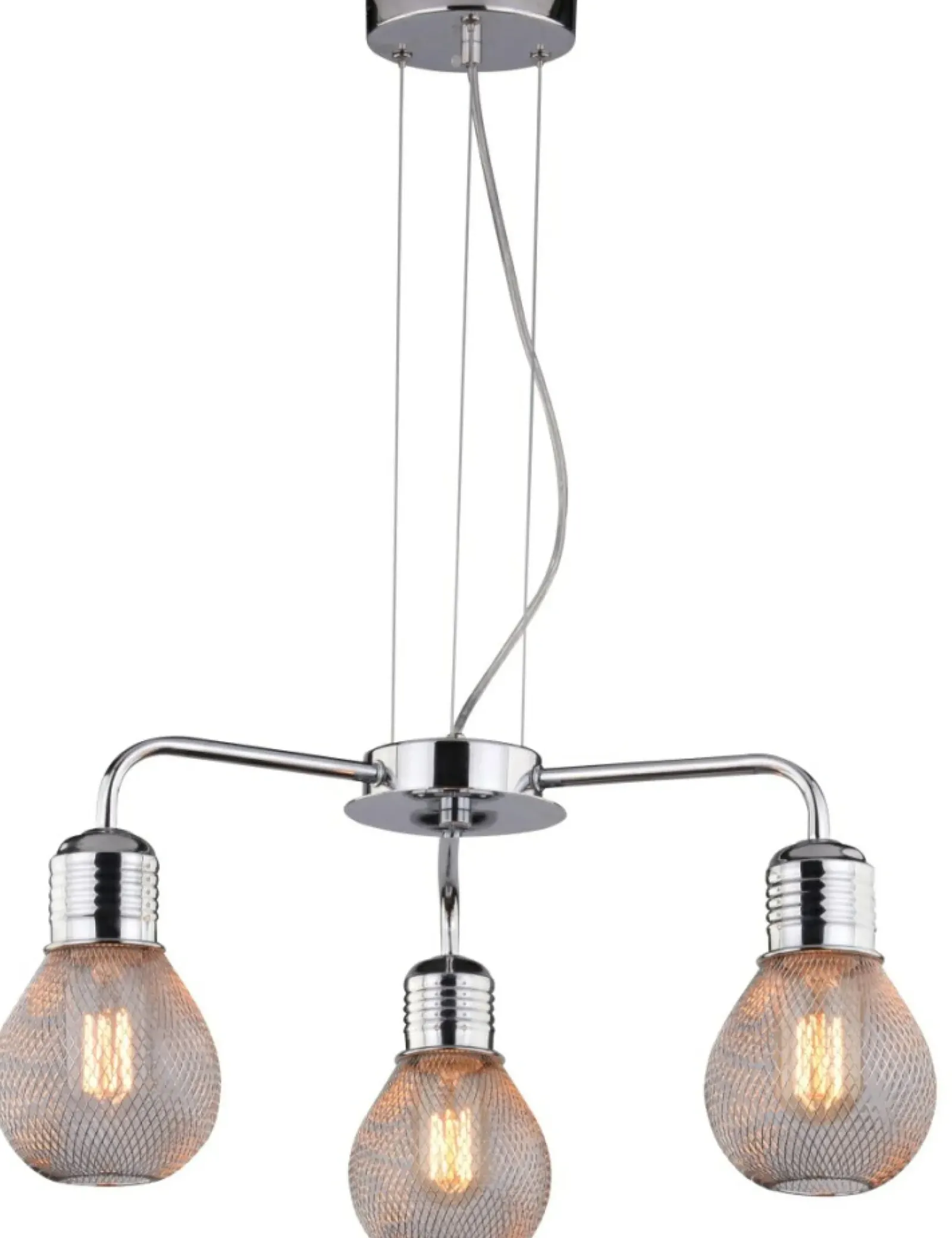 Sklep Kaja Srebrna lampa z drucianymi kloszami 33-58539 GLIVA | Kaja Oświetlenie* Randole Tradycyjne