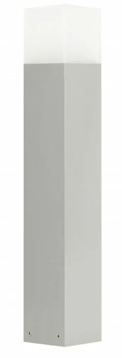 Sklep Kaja Srebrna, półmetrowa lampa stojąca CB-580 AL z serii CUBE | Kaja Oświetlenie* Lampy Ogrodowe Stojące