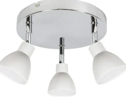 Sklep Kaja Srebrno-biała lampa sufitowa ze spotami 98-67678 ROY | Kaja* Lampy Led|Randole Tradycyjne