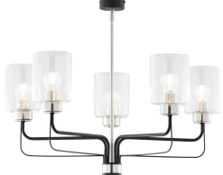 Sklep Kaja Srebrno-czarna, elegancka lampa sufitowa JUP 1884 CERES | Kaja Sale