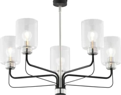 Sklep Kaja Srebrno-czarna, elegancka lampa sufitowa JUP 1884 CERES | Kaja Sale