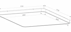Sklep Kaja Srebrny klasyczny kwadratowy plafon CL12100007-SL SIERRA | Kaja* Plafony Nowoczesne|Lampy Led