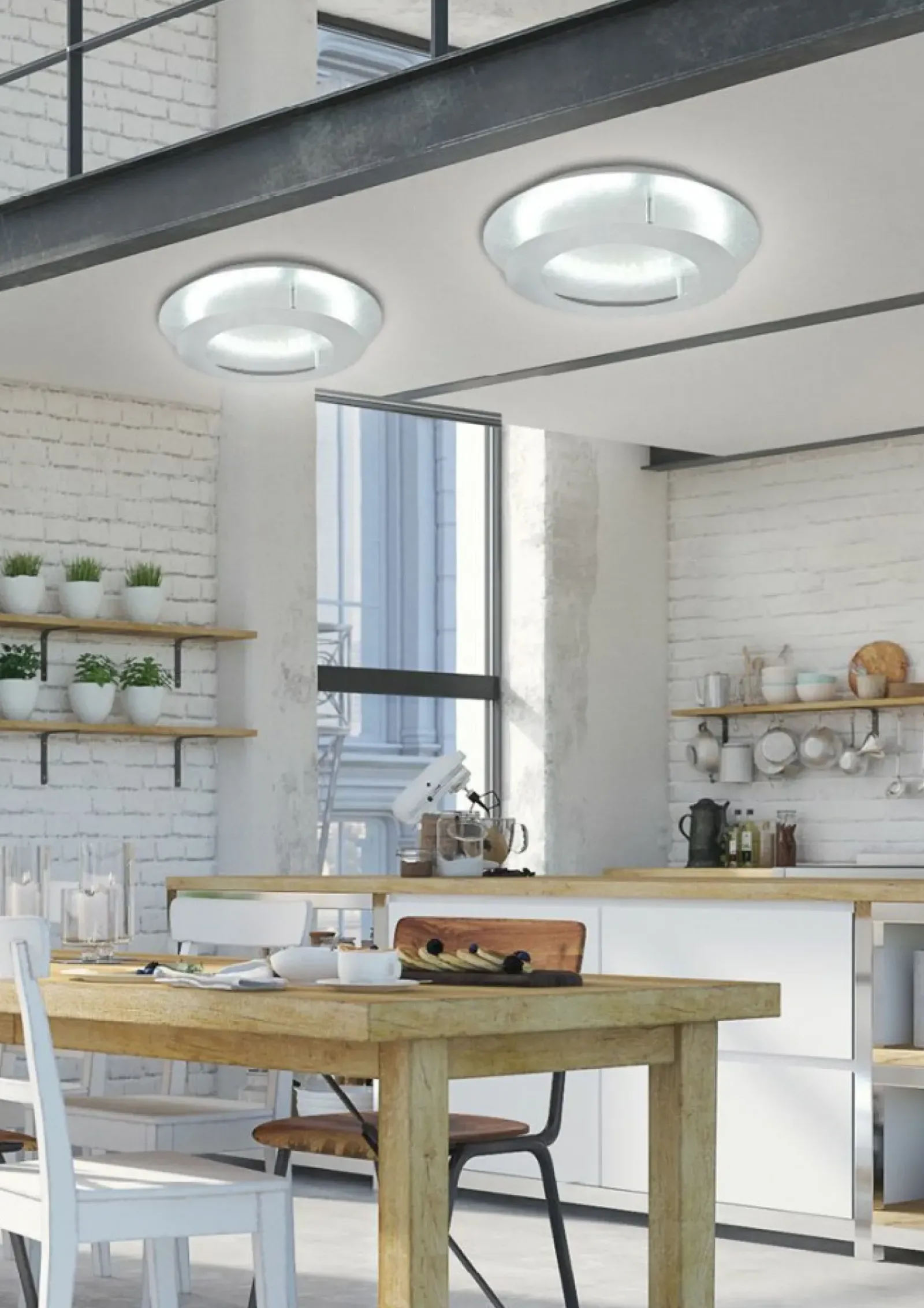 Sklep Kaja , okrągły, ledowy plafon ⌀40cm 98-66176 MERLE | Kaja* Lampy Led|Randole Tradycyjne