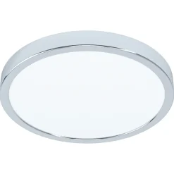 Sklep Kaja Srebrny, okrągły plafon LED ⌀28,5cm 3000K 99266 FUEVA | Kaja* Lampy Led|Plafony Nowoczesne