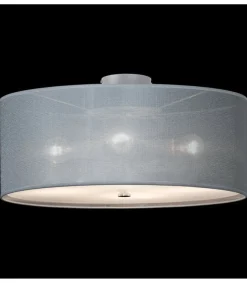 Sklep Kaja Srebrny plafon ⌀50cm do eleganckiej sypialni 67550 NODO | Kaja* Plafony Nowoczesne