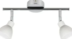 Sklep Kaja Srebrny reflektor z białymi lampami LED 92-67555 ROY | Kaja* Lampy Led