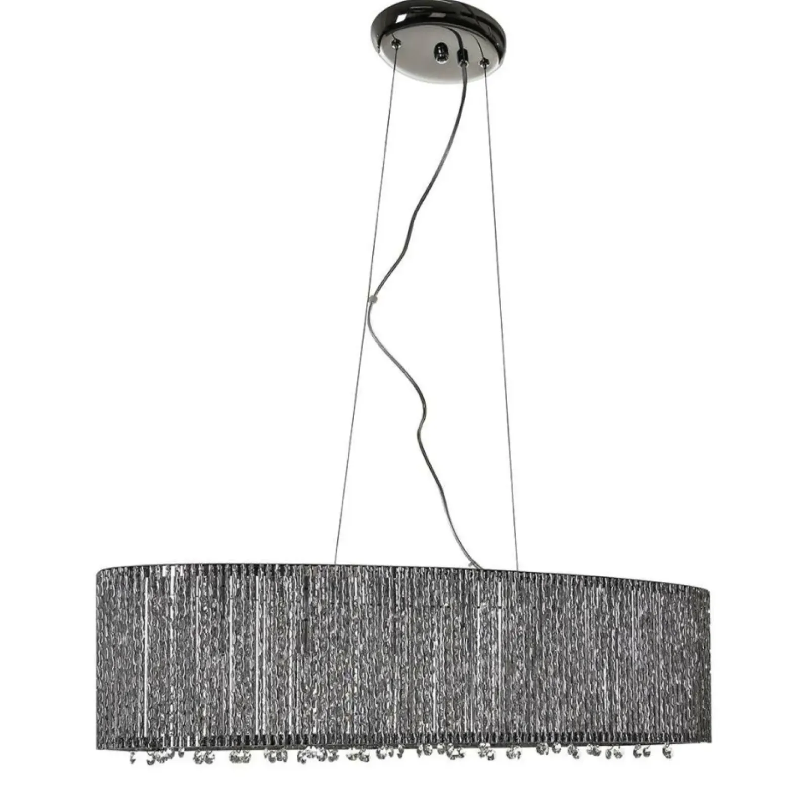 Sklep Kaja Srebrny żyrandol z kryształkami P0207-06E-F4QL ANABELLA | Kaja Discount