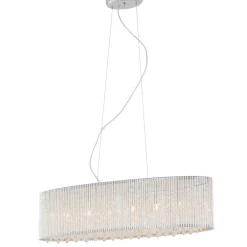 Sklep Kaja Srebrny żyrandol z kryształkami P0207-06E-F4QL ANABELLA | Kaja Discount