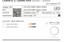 Sklep Kaja Strefowe łazienki oczko LED AZ4392 LAMIR | Kaja* Oprawy Podtynkowe|Plafony Klasyczne