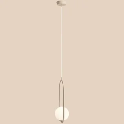 Sklep Kaja Stylowa, beżowa lampa wisząca z dwoma kulami 1086G17 z serii RIVA Zadzwońporabattel.783200183(8-16)/mailsklep@kaja.com.pl Sale