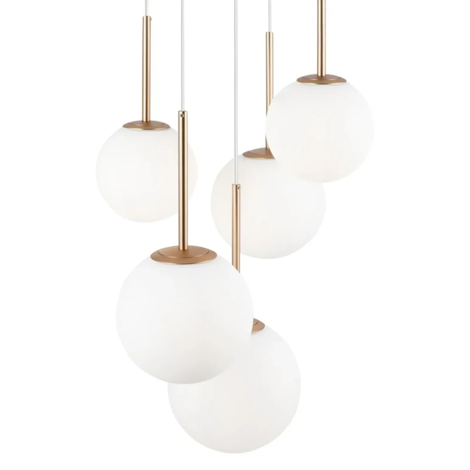 Sklep Kaja Stylowa, biało-złota lampa do salonu MOD321PL-05G z serii BASIC FORM Hot