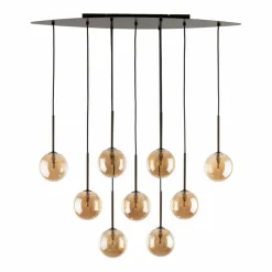 Sklep Kaja Stylowa, brązowa lampa wisząca do salonu TK 6149 ESTERA BROWN | Kaja Clearance
