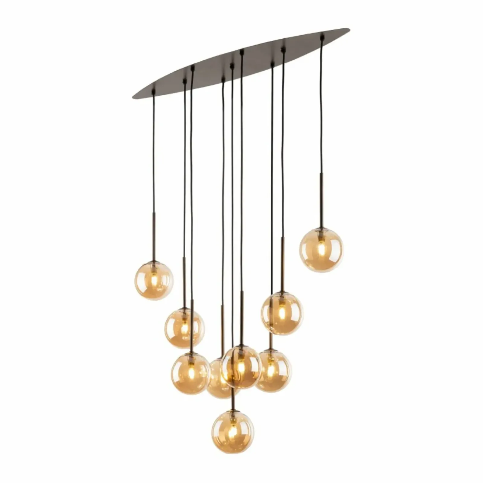 Sklep Kaja Stylowa, brązowa lampa wisząca do salonu TK 6149 ESTERA BROWN | Kaja Clearance