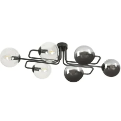 Sklep Kaja Stylowa czarna lampa sufitowa z kloszami 834/6A3 | Kaja Oświetlenie Cheap