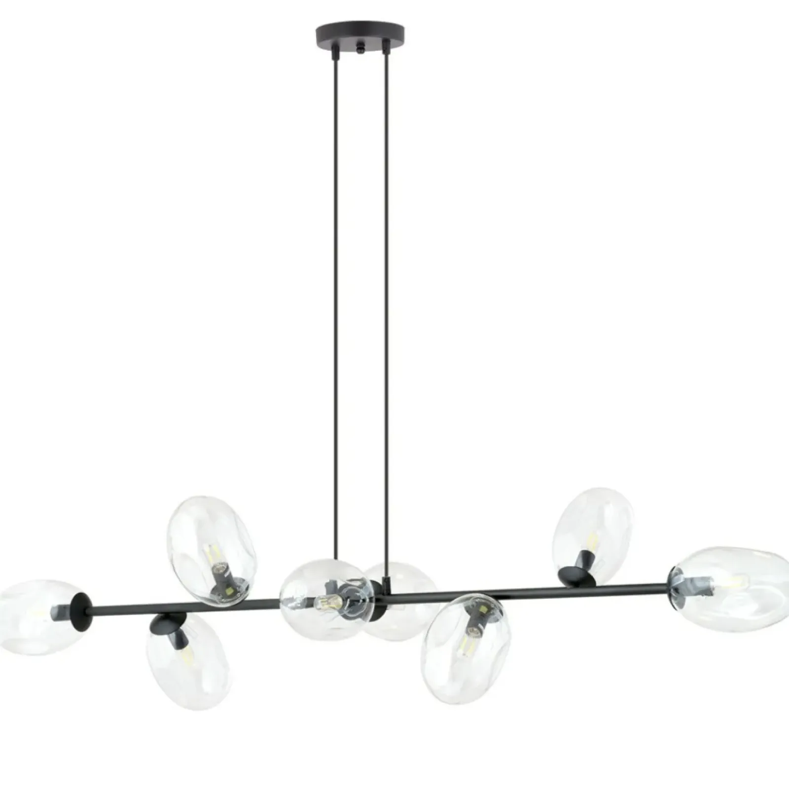 Sklep Kaja Stylowa, czarna lampa wisząca nad stół 1262/8 z serii PANDORA | Kaja Flash Sale