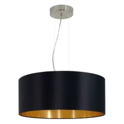 Sklep Kaja Stylowa, czarno-złota lampa wisząca ⌀53cm 31605 MASERLO | Kaja Clearance