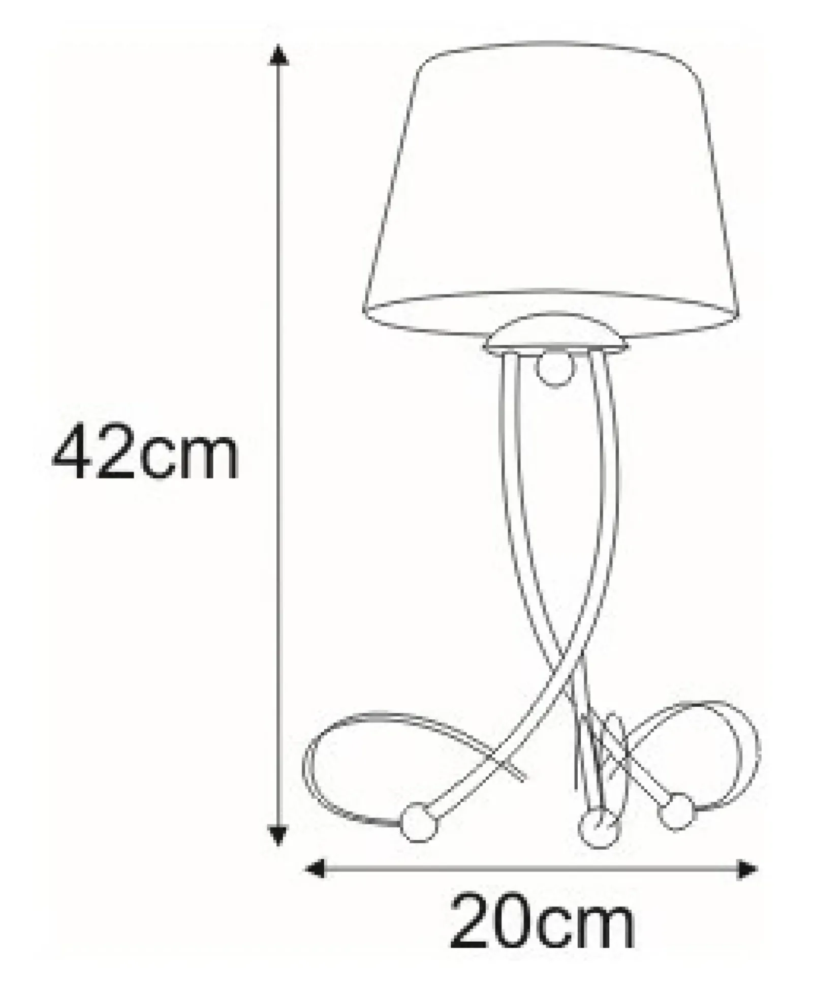 Sklep Kaja Stylowa, dekoracyjna lampka stołowa K-4083 SOFIA | Kaja Oświetlenie* Lampki Stołowe Z Abażurem|Lampki Nocne Z Abażurem