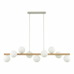 Sklep Kaja Stylowa, drewniana lampa wisząca nad stół TK 5906 ESTERA WOOD | Kaja Discount