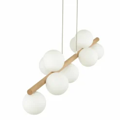 Sklep Kaja Stylowa, drewniana lampa wisząca nad stół TK 5906 ESTERA WOOD | Kaja Discount