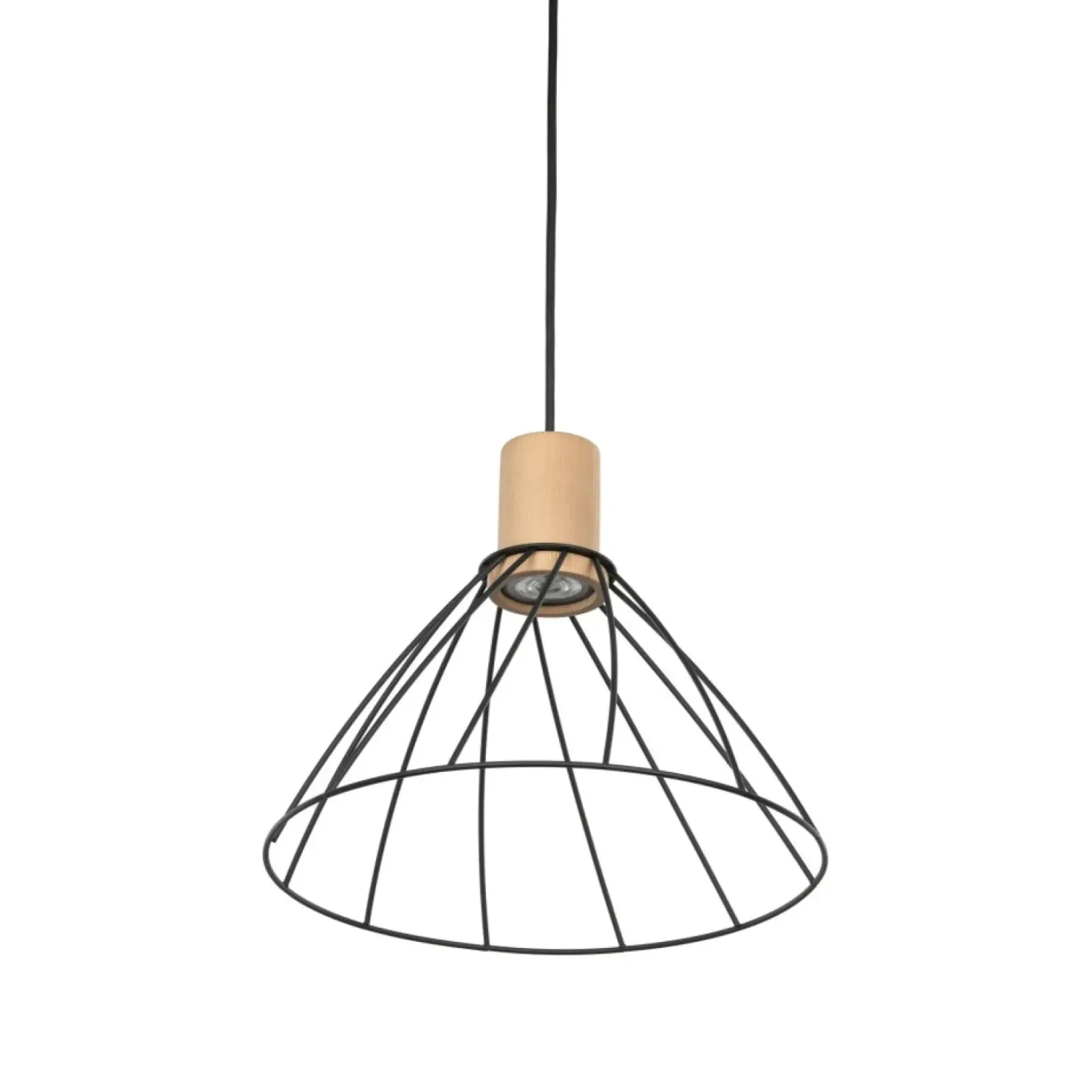 Sklep Kaja Stylowa, druciana lampa wisząca TK 10156 MODESTO WOOD SOSNA | Kaja Store