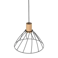 Sklep Kaja Stylowa, druciana lampa wisząca TK 10156 MODESTO WOOD SOSNA | Kaja Store