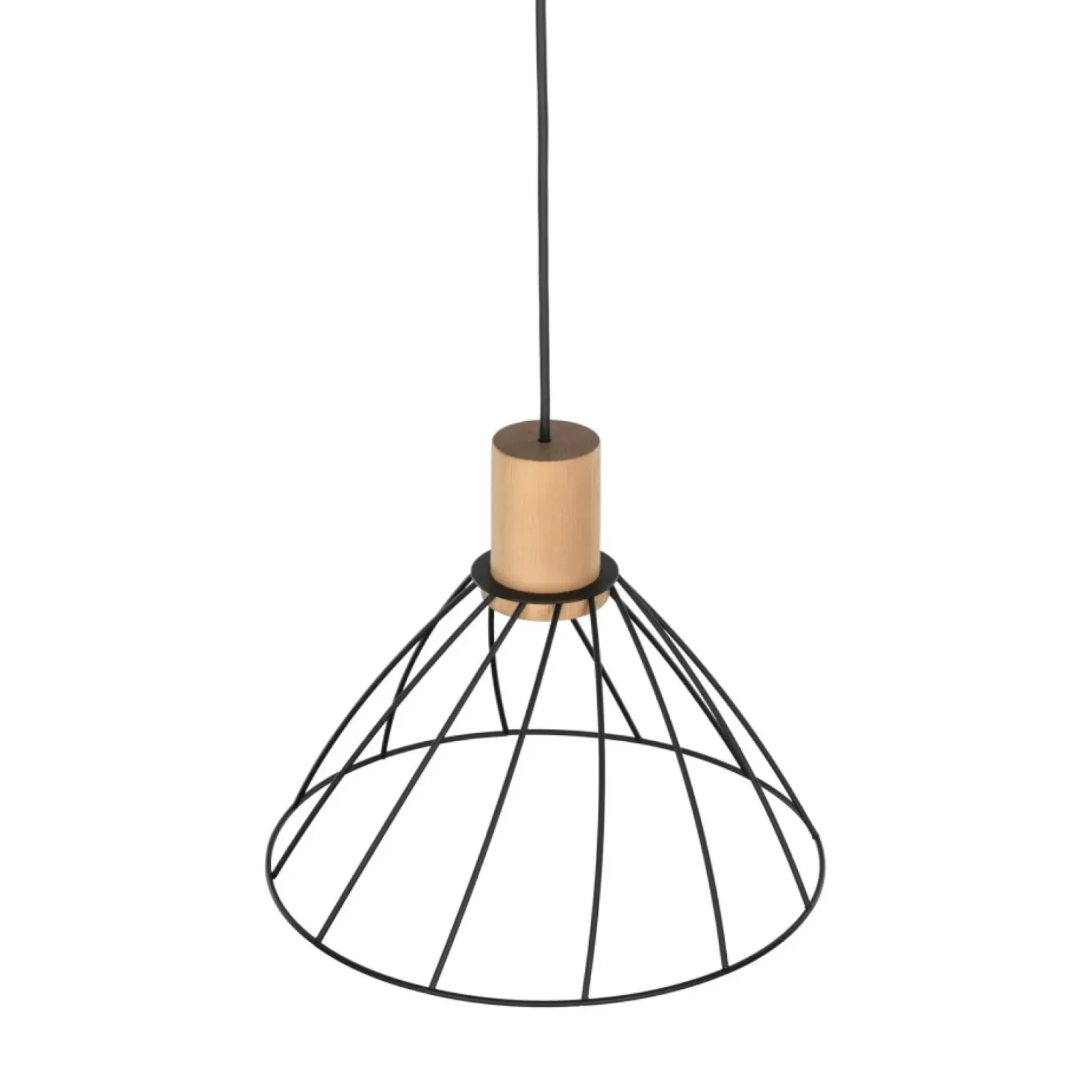 Sklep Kaja Stylowa, druciana lampa wisząca TK 10156 MODESTO WOOD SOSNA | Kaja Store