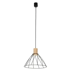 Sklep Kaja Stylowa, druciana lampa wisząca TK 10156 MODESTO WOOD SOSNA | Kaja Store
