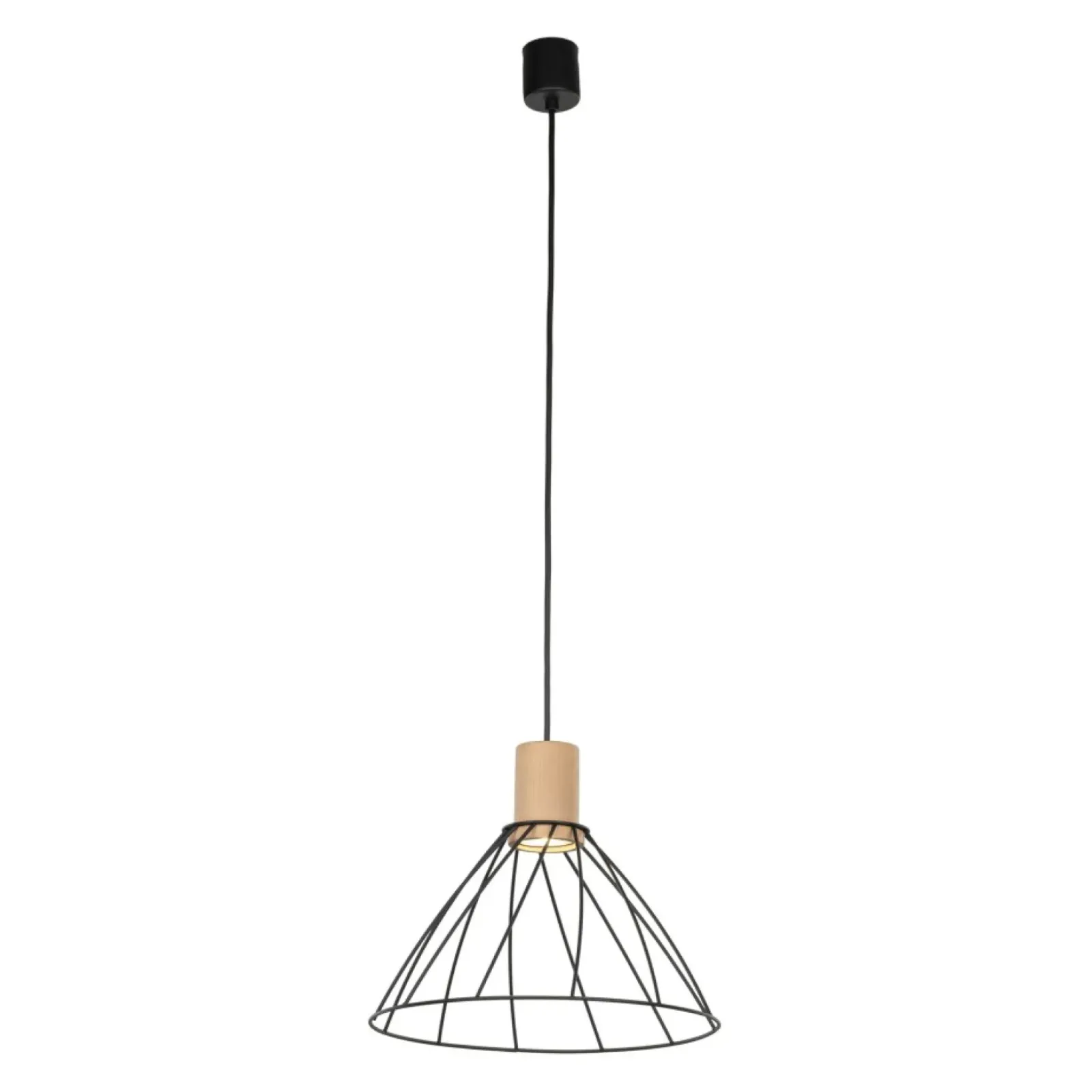 Sklep Kaja Stylowa, druciana lampa wisząca TK 10156 MODESTO WOOD SOSNA | Kaja Store