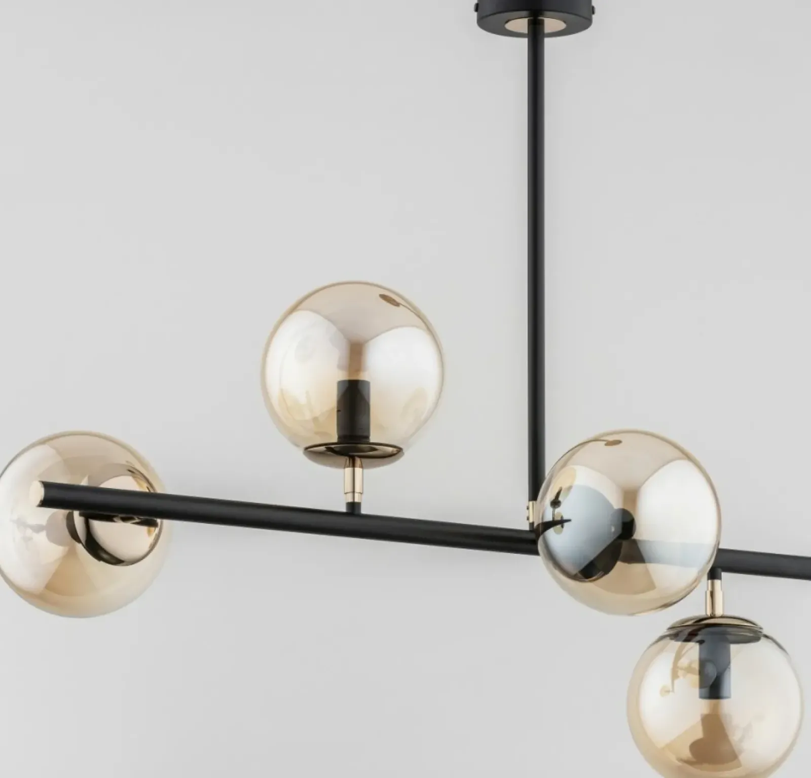 Sklep Kaja Stylowa i elegancka lampa sufitowa, czerń i złoto AL 63031 | Kaja New