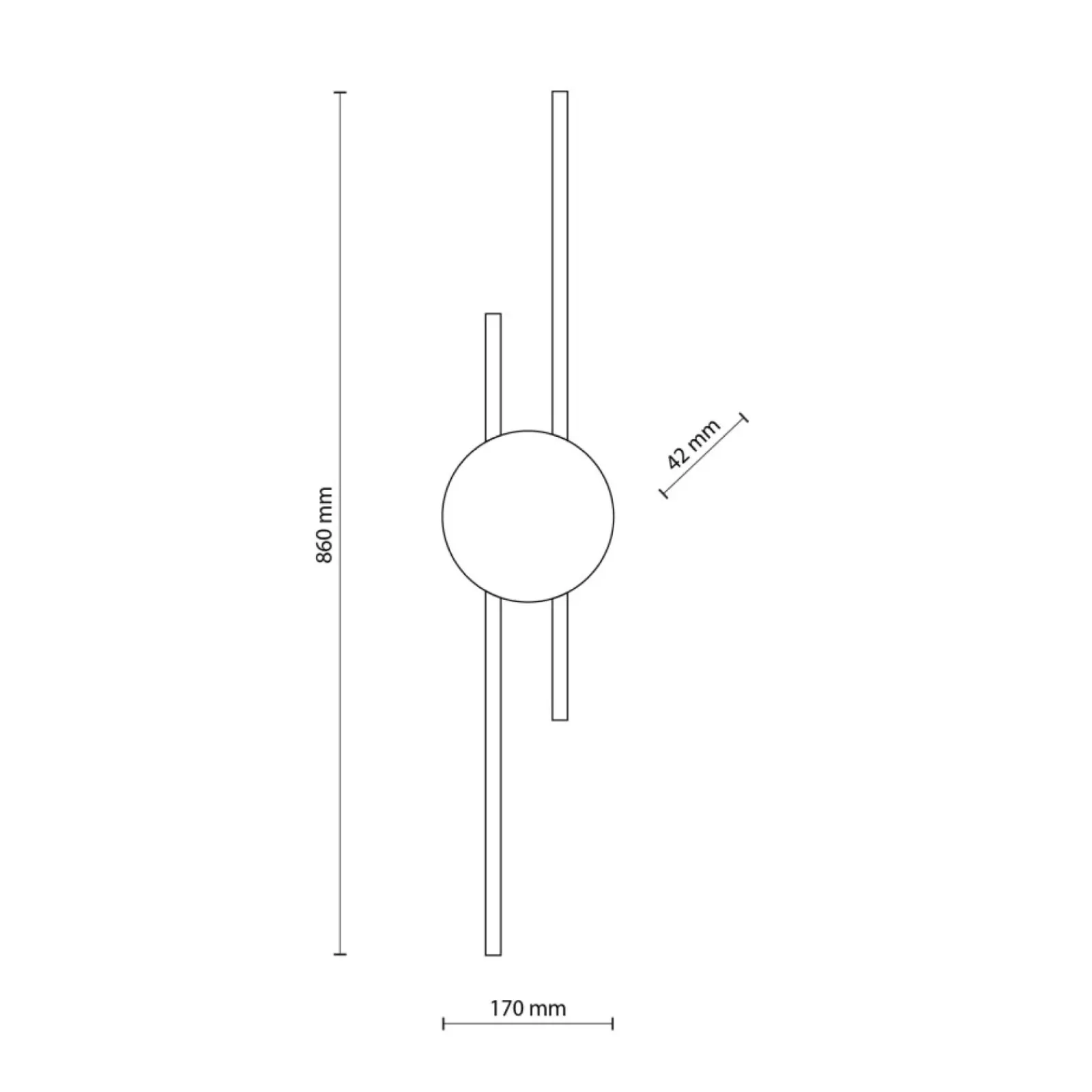 Sklep Kaja Stylowa lampa ścienna do nowoczesnego salonu TK 1369 z serii JAVA* Lampy Led