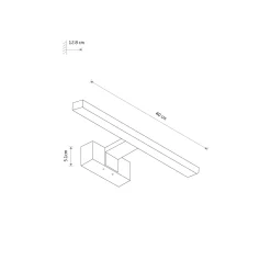 Sklep Kaja Stylowa lampa ścienna nad lustro 40cm 3000K 10672 CEZANNE LED | Kaja* Lampy Led