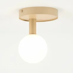 Sklep Kaja Stylowa lampa do korytarza, beżowe złoto SIG 33602 PERLA | Kaja* Plafony Nowoczesne