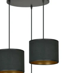 Sklep Kaja Stylowa lampa do przytulnego salonu 1054/3PREM HILDE PREMIUM | Kaja czarny Best