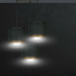 Sklep Kaja Stylowa lampa do przytulnego salonu 1054/3PREM HILDE PREMIUM | Kaja czarny Best