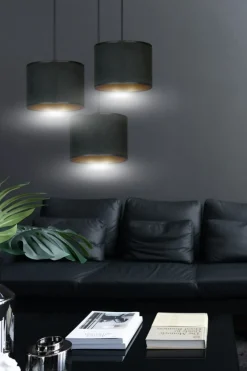 Sklep Kaja Stylowa lampa do przytulnego salonu 1054/3PREM HILDE PREMIUM | Kaja czarny Best