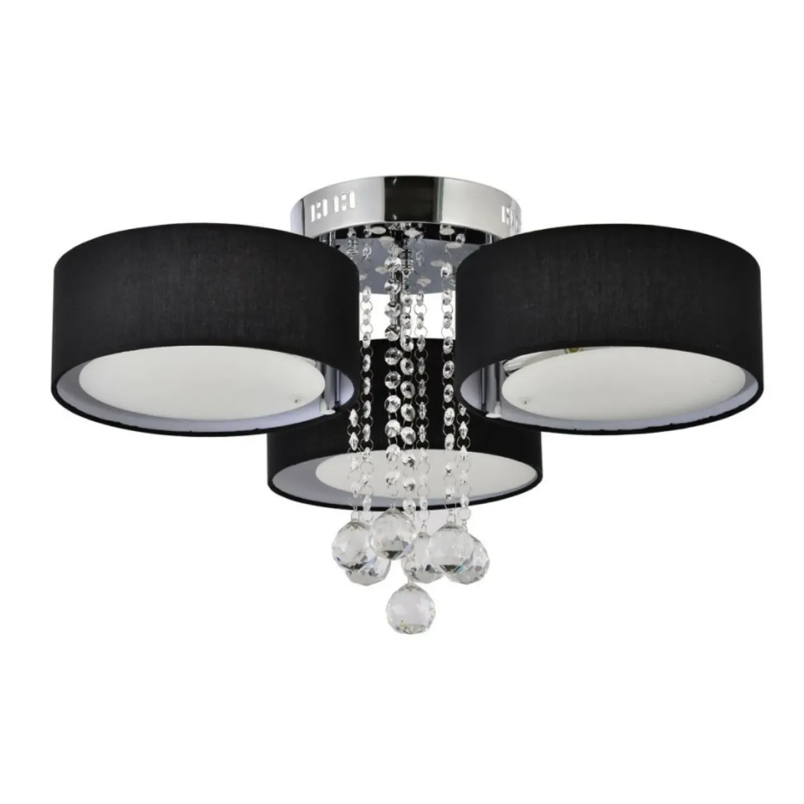 Sklep Kaja Stylowa lampa do sypialni glamour LP-991/3C BK GAMBELA | Kaja Best