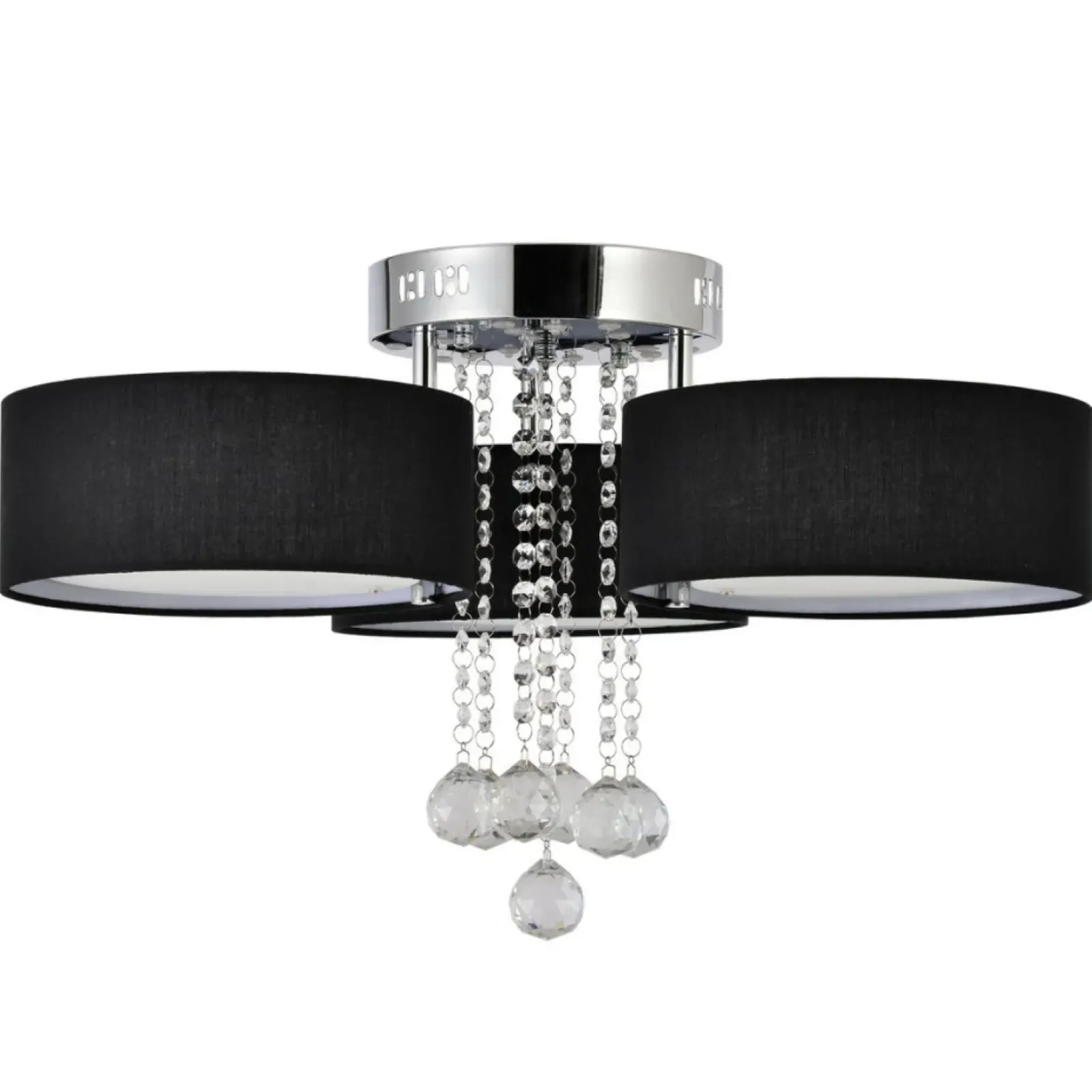 Sklep Kaja Stylowa lampa do sypialni glamour LP-991/3C BK GAMBELA | Kaja Best